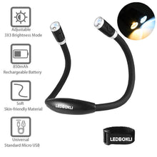 Load image into Gallery viewer, LED Neck Book Light Free Hands