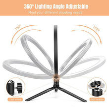 Load image into Gallery viewer, 10.2" LED Selfie Ring Light with Tripod Stand & Phone Holder for Live Streaming & YouTube Video