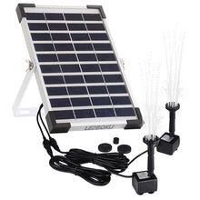 Load image into Gallery viewer, Solar Water Fountain Pump Bird Bath Garden Kits with 2 Pumps