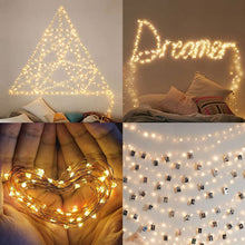 Load image into Gallery viewer, LEDBOKLI LED Fairy Lights Battery Operated String Lights IP65 Waterproof Fairy Lights 3.9FT 24 LEDs Copper Wire Lights Decorative for DIY Wedding Party Christmas Bottles Indoor String Lights