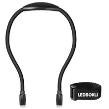 Load image into Gallery viewer, 4 LED Neck Rechargeable Book Lights