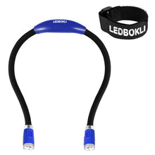 Load image into Gallery viewer, Rechargeable LED Book Light Neck Reading Lamp Hands Free