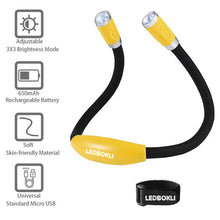 Load image into Gallery viewer, LED Neck Reading Light Rechargeable Book Light