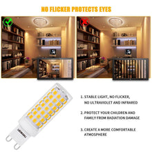 Load image into Gallery viewer, 5Pcs 8W G9 LED Light Bulbs 88LEDS Dimmable