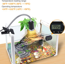 Load image into Gallery viewer, LEDBOKLI Reptile Heat Lamp Holder with Thermometer and 2 Heat Lamp Bulbs for Reptiles | 110V UVA UVB Heat Lamp for Reptiles | Replacement E26 Heat Lamp Bulbs for Reptiles Turtle Lizard Snakes