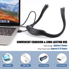 Load image into Gallery viewer, LEDBOKLI Neck Reading Light, Book Light for Reading in Bed 3 Colour Temperature 9 Brightness Reading Light for Books in Bed 1100mAh Rechargeable Hands Free Book Light for Knitting, Camping, Repairing