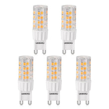 Load image into Gallery viewer, G9 Lights Bulbs 51LED SMD2835 Crystal Bulb Lamps Non-dimmable 5W LED Bi-pin Lights for Indoor Lighting 6Pcs