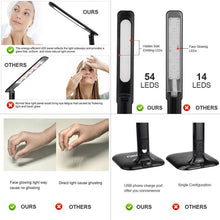 Load image into Gallery viewer, LED Desk Lamp 8W Foldable Office Touch Table Lamp 5 Dimmable Brightness & 3 Lighting Modes