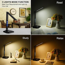 Load image into Gallery viewer, LED Desk Lamp 8W Foldable Office Touch Table Lamp 5 Dimmable Brightness & 3 Lighting Modes