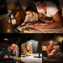 Load image into Gallery viewer, LED Desk Lamp 8W Foldable Office Touch Table Lamp 5 Dimmable Brightness & 3 Lighting Modes