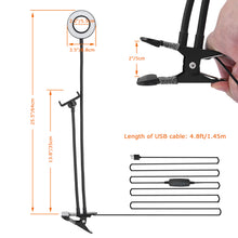 Load image into Gallery viewer, Selfie Ring Light Selfie Ring Light 360° Table Holder LED Fill-in Light with Cell Phone Holder