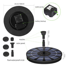 Load image into Gallery viewer, Solar Fountain Pump Bird Bath Fountain Water Pump