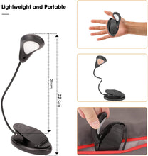 Load image into Gallery viewer, LEDBOKLI Reading Book Light Amber Reading Light Clip on Book 3 Color Temperature 9 Brightness Amber Book Light, Clip on Book Reading Light 1200mAh USB Rechargeable Book Lights for Reading at Night