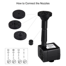 Load image into Gallery viewer, Solar Water Fountain Pump Bird Bath Garden Kits with 2 Pumps