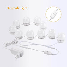 Load image into Gallery viewer, Makeup Vanity Lights for Mirror DIY Hollywood Lighted LED Mirror Light Kit for Makeup Bulbs