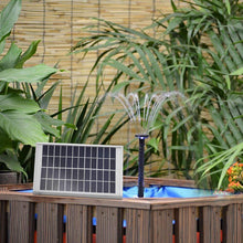 Load image into Gallery viewer, 5W Solar Fountain Pump Outdoor Bird Bath Garden Water Pumps