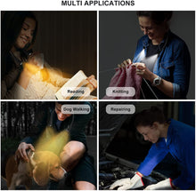 Load image into Gallery viewer, LEDBOKLI Neck Reading Light, Book Light for Reading in Bed 3 Colour Temperature 9 Brightness Reading Light for Books in Bed 1100mAh Rechargeable Hands Free Book Light for Knitting, Camping, Repairing
