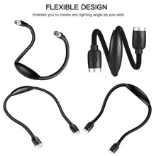 Load image into Gallery viewer, 4 LED Neck Rechargeable Book Lights
