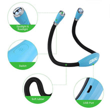Load image into Gallery viewer, Rechargeable LED Book Light for Bed Reading Hands Free