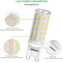 Load image into Gallery viewer, 6W G9 LED Light Bulbs Daylight 5 Pack