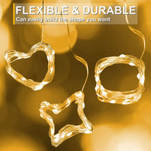 Load image into Gallery viewer, LEDBOKLI 6 Pack Fairy Lights Battery Operated String Lights, IP65 Waterproof Warm White Fairy Lights 3.9FT 24 LEDs Copper Wire Lights LED Decorative Lights for Wedding, Party, Home, Bottles, Christmas