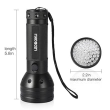 Load image into Gallery viewer, UV Flashlight Black Light Ultraviolet Blacklight Detector