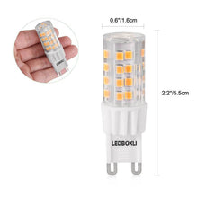 Load image into Gallery viewer, G9 Lights Bulbs 51LED SMD2835 Crystal Bulb Lamps Non-dimmable 5W LED Bi-pin Lights for Indoor Lighting 6Pcs