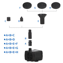 Load image into Gallery viewer, Solar Fountain Pump with 2.2W Solar Panel