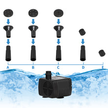 Load image into Gallery viewer, Solar Fountain Pump Kit 1.8W Submersible Water Pump with 7 Nozzles