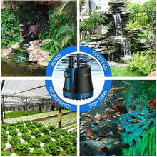 Load image into Gallery viewer, Adjustable Submersible Pump Water Pump for Aquarium Fountain