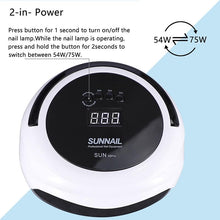 Load image into Gallery viewer, 75W UV LED Nail Lamp Dryer Intelligent Nail Art Dryer Nail Gel Polish Curing Manicure Curing Lamp