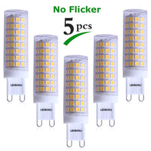 Load image into Gallery viewer, G9 LED Light Bulb 10W 900LM Warm White Light Ceramic G9 Bulbs 5Pcs