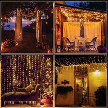 Load image into Gallery viewer, 14 Pcs LED Curtain String Light 9Ft 30 LEDs Fairy Lights
