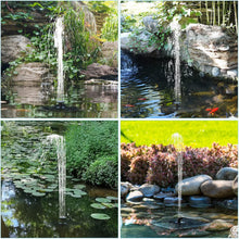 Load image into Gallery viewer, Solar Fountain Water Pump Square Solar Fountain Pump 2W Max Flow 180L/h Solar Fountain Water Pump with 4 anti-collision Bars and 7 Nozzles Perfect for Outdoor Gardens Bird Baths, Pools