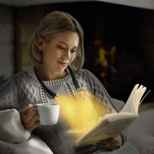 Load image into Gallery viewer, LEDBOKLI Neck Reading Light, Book Light for Reading in Bed 3 Colour Temperature 9 Brightness Reading Light for Books in Bed 1100mAh Rechargeable Hands Free Book Light for Knitting, Camping, Repairing