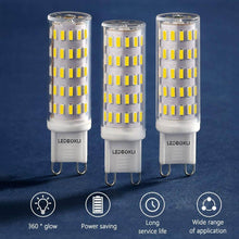 Load image into Gallery viewer, 6W G9 LED Light Bulbs Daylight 5 Pack