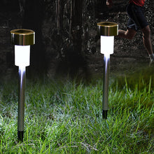 Load image into Gallery viewer, Solar Pathway Lights Stainless Steel IP44 Waterproof Auto On/Off LED Landscape Solar Lights