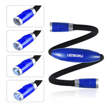 Load image into Gallery viewer, Rechargeable LED Book Light Neck Reading Lamp Hands Free
