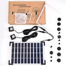 Load image into Gallery viewer, Solar Water Fountain Pump Bird Bath Garden Kits with 2 Pumps