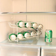 Load image into Gallery viewer, Refrigerator Can Storage Rack Double Beverage Beer Organizer