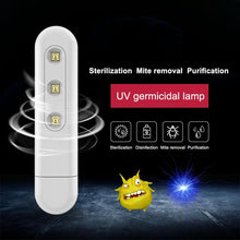 Load image into Gallery viewer, Portable UV-C Light Sterilizer Lamp USB Rechargeable Ultraviolet Sterilizer Wand