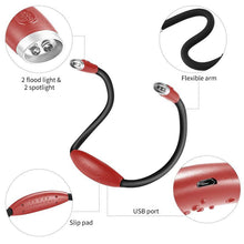 Load image into Gallery viewer, LED Book Light Rechargeable Reading Lamp