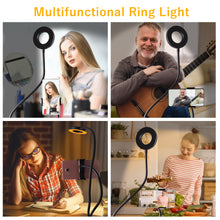 Load image into Gallery viewer, Selfie Ring Light Selfie Ring Light 360° Table Holder LED Fill-in Light with Cell Phone Holder