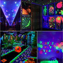 Load image into Gallery viewer, UV LED Black Light Fixtures Portable Blacklight Lamp for Halloween and Blacklight Parties