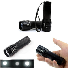 Load image into Gallery viewer, LED Flashlights Tactical Flashlight High Lumen 5 Modes Zoomable Water Resistant Handheld Light