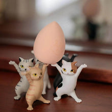 Load image into Gallery viewer, Cat Holder Charming Cat Ornaments Pen Wireless Headset Fruit Holding Novelty Funny Toys Home Decoration