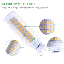 Load image into Gallery viewer, G9 LED Light Bulb 10W 900LM Warm White Light Ceramic G9 Bulbs 5Pcs
