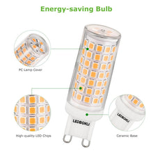 Load image into Gallery viewer, 8W G9 Warm White LED Light Bulbs