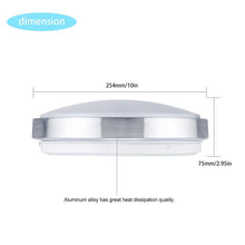 Load image into Gallery viewer, LED Flush Mount Ceiling Light Fixture 10-Inch 13W