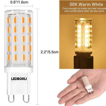 Load image into Gallery viewer, 6W G9 LED Light Bulbs Non-dimmable 420lm 54LEDs 60W Traditional Bulb Equivalent 5 Pcs